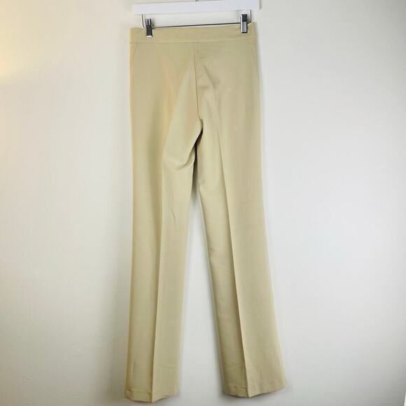 Sandro Womens Beige Tapered Trousers straight leg embroidered design Size S NWOT - Picture 8 of 10